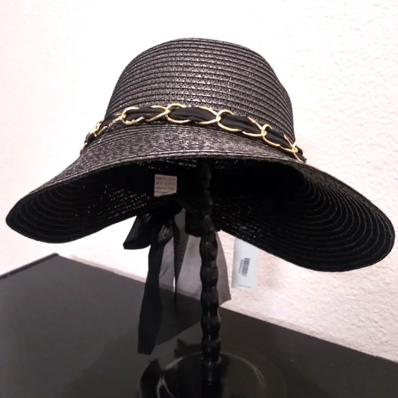 Beloved Millinery | Accessories | Classy Black Hat With Gold  display picture 3